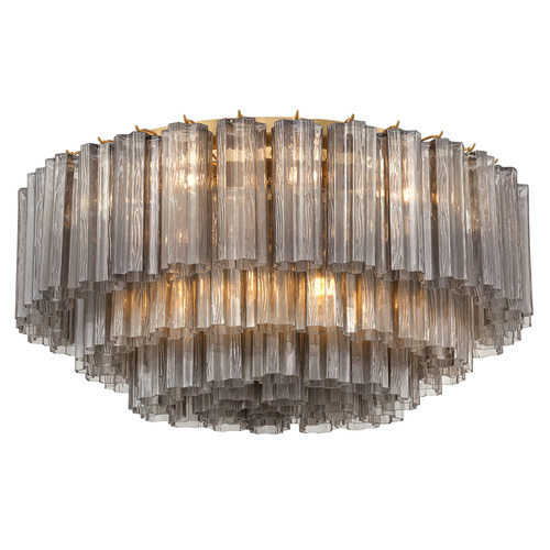 Crystorama Lighting Crystorama Lighting Addis Aged Brass Flushmount Light ADD-331-AG-SM