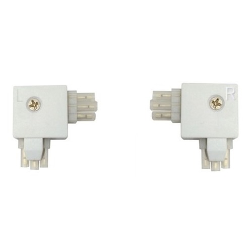 Recesso Lighting by Dolan Designs Recesso Lighting White Right and Left Connectors for Linear LED LIN-LCONN-R AND L