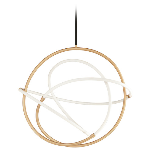 ET2 Lighting Mobius 31.50-Inch LED Pendant in Black & Gold by ET2 Lighting E25096-01BKGLD