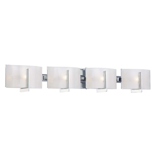 Minka Lavery Bathroom Light with White Glass in Chrome by Minka Lavery 6394-77