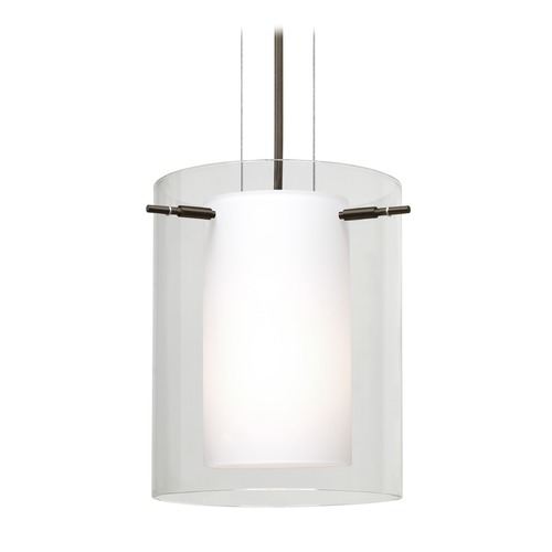 Besa Lighting Besa Lighting Pahu Bronze LED Mini-Pendant Light 1KG-C00607-LED-BR