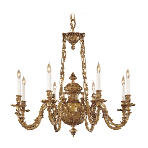 Metropolitan Lighting Chandelier in Classic Brass by Metropolitan Lighting N700408