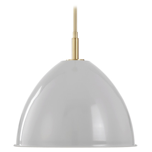 Designers Fountain Lighting Designers Fountain Biba Brushed Gold Pendant Light with Bowl / Dome Shade D287M-15P-BG