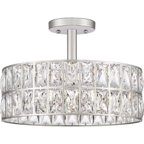 Quoizel Lighting Coffman Polished Nickel Semi-Flush by Quoizel Lighting QF4046PK