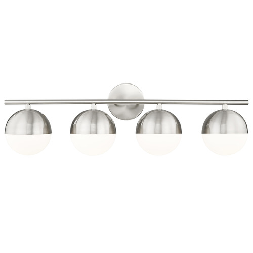 Z-Lite Z-Lite Realm Sphere Brushed Nickel Bathroom Light 7517-4V-BN
