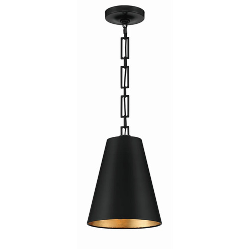 Crystorama Lighting Alston 2-Light Pendant in Black & Antique Gold by Crystorama Lighting 8685-MK-GA