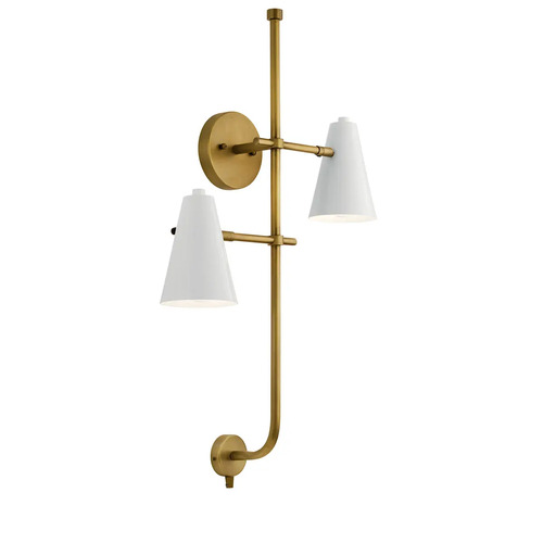 Kichler Lighting Sylvia 2-Light Wall Sconce in White by Kichler Lighting 52174WH