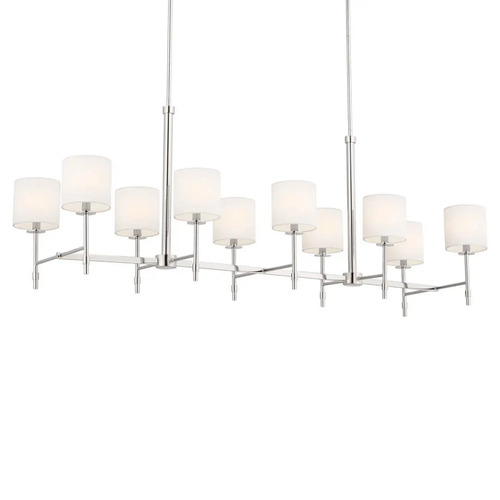 Kichler Lighting Ali 10-Light Linear Chandelier in Polished Nickel by Kichler Lighting 52503PN