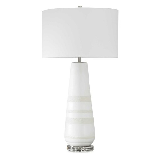 Uttermost Lighting The Uttermost Company Santino Ivory & Brushed Nickel Table Lamp with Drum Shade 30380-1