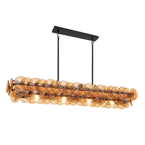 Maxim Lighting Loren 54-Inch Linear Chandelier in Gunmetal by Maxim Lighting 21826AMGM