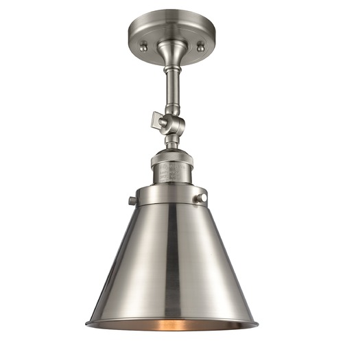 Innovations Lighting Appalachian Brushed Satin Nickel Semi-Flush Mount by Innovations Lighting 201F-SN-M13-SN