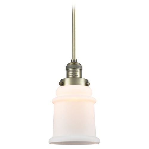 Innovations Lighting Canton Antique Brass Mini Pendant by Innovations Lighting 201S-AB-G181