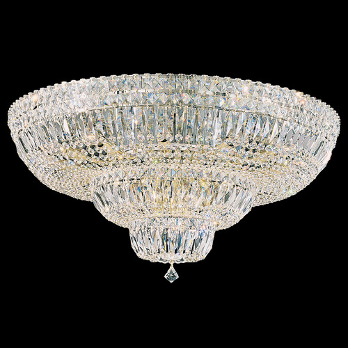 Schonbek Lighting Schonbek Worldwide Lighting Petit Crystal Deluxe Aurelia Flushmount Light 5898-211R