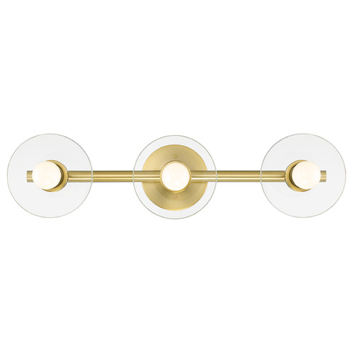 Designers Fountain Lighting Designers Fountain Litto Brushed Gold Bathroom Light D294C-3B-BG