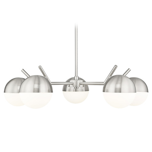 Z-Lite Z-Lite Realm Sphere Brushed Nickel Chandelier 7517-5BN