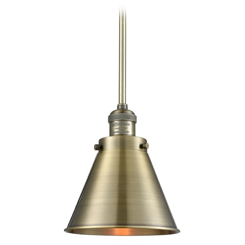 Innovations Lighting Appalachian Antique Brass Mini Pendant by Innovations Lighting 201S-AB-M13-AB