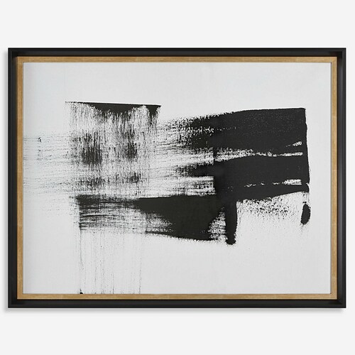 Uttermost Lighting Mystere Framed Print in Black & Gold Frame by Uttermost Lighting 41441