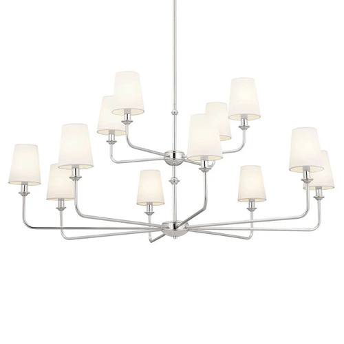 Kichler Lighting Pallas 12-Light Chandelier in Polished Nickel by Kichler Lighting 52518PN