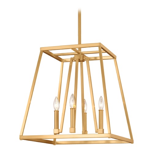 Visual Comfort Studio Collection Conant Medium Lantern in Gilded Satin Brass by Visual Comfort Studio F3150/4GSB