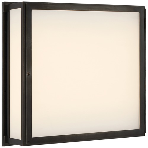 Visual Comfort Signature Collection Thomas OBrien Mercer Square Box Light in Bronze by Visual Comfort Signature TOB2004BZ
