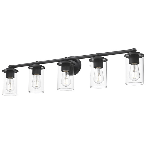 Z-Lite Z-Lite Thayer Matte Black Bathroom Light 742-5V-MB