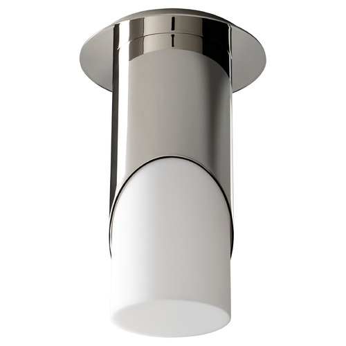 Oxygen Ellipse Large LED Acrylic Ceiling Mount in Nickel by Oxygen Lighting 3-354-220