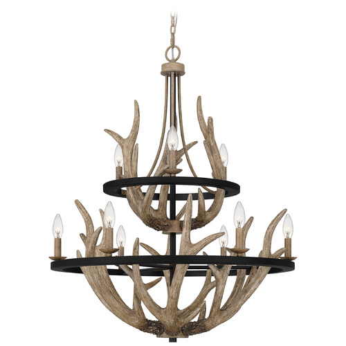 Quoizel Lighting Quoizel Lighting Journey Earth Black Chandelier JR5032EK