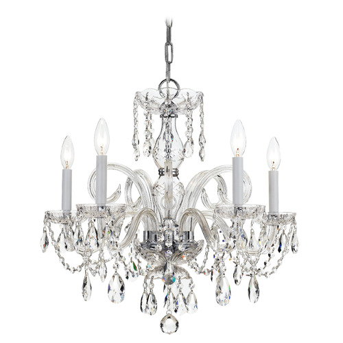 Crystorama Lighting Crystorama Lighting Traditional Crystal Polished Chrome Crystal Chandelier 1005-CH-CL-S