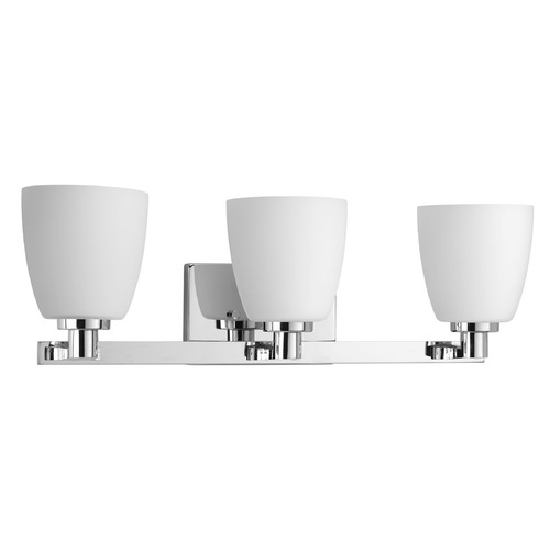 Progress Lighting Fleet Polished Chrome Bathroom Light by Progress Lighting P2167-15
