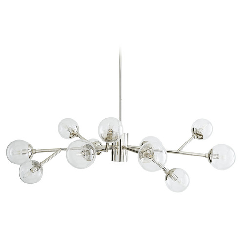 Arteriors Home Lighting Dallas Small Chandelier in Polished Nickel by Arteriors Home 89456