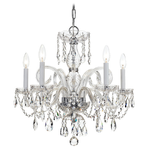 Crystorama Lighting Crystorama Lighting Traditional Crystal Polished Chrome Crystal Chandelier 1005-CH-CL-SAQ