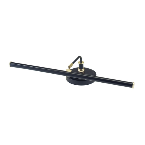 House of Troy Lighting Upright LED Piano Lamp in Black & Brass by House of Troy Lighting PLED101-617