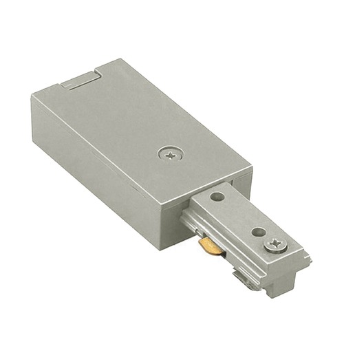 WAC Lighting Brushed Nickel J Track Live End Connector by WAC Lighting JLE-BN