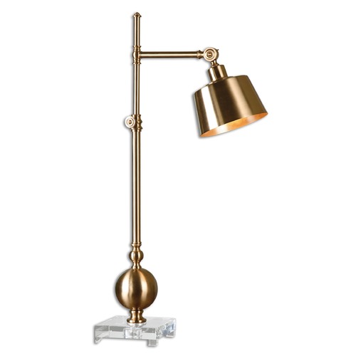Uttermost Lighting Laton Brushed Brass Task Lamp by Uttermost Lighting 29982-1