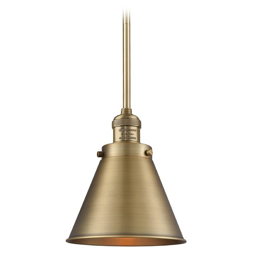 Innovations Lighting Appalachian Brushed Brass Mini Pendant by Innovations Lighting 201S-BB-M13-BB