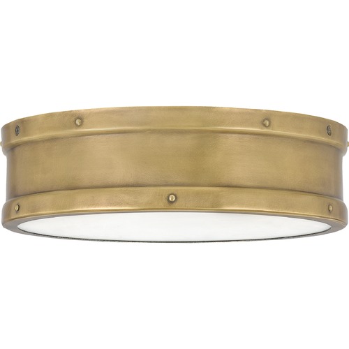 Quoizel Lighting Ahoy Weathered Brass LED Flush by Quoizel Lighting QF5224WS