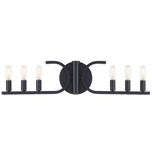 Designers Fountain Lighting Designers Fountain Skye Matte Black Bathroom Light D314C-6B-MB