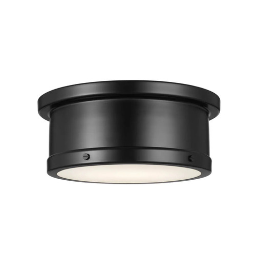 Kichler Lighting Serca 2-Light Flush Mount in Black by Kichler Lighting 52540BK
