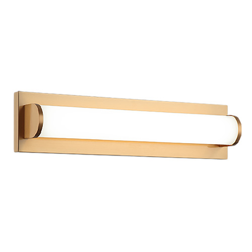 Matteo Lighting Jensen Aged Gold Brass LED Sconce by Matteo Lighting S07018AG