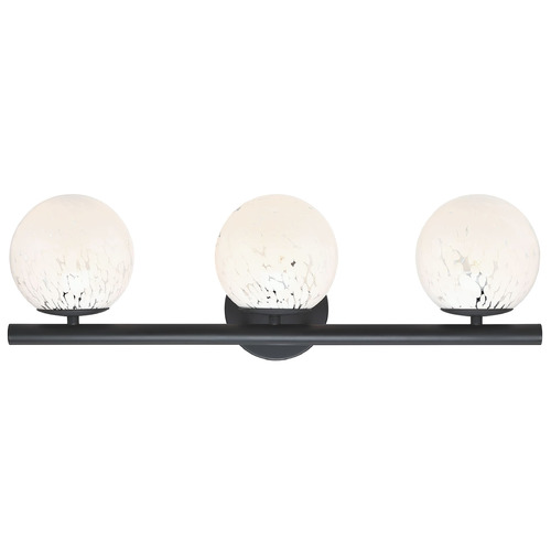 Designers Fountain Lighting Designers Fountain Crown Heights Matte Black Bathroom Light D252C-3B-AG-MB