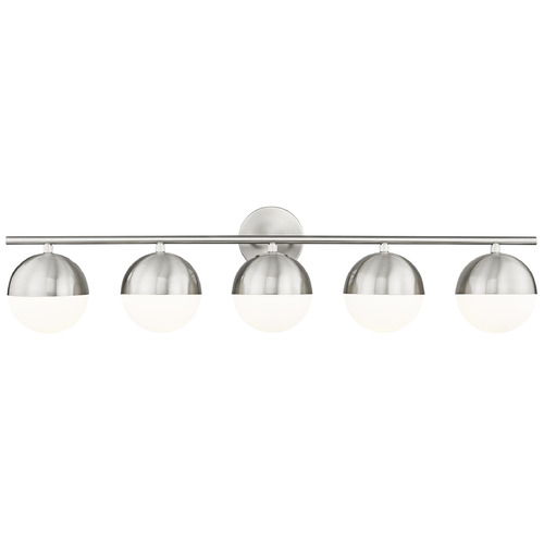 Z-Lite Z-Lite Realm Sphere Brushed Nickel Bathroom Light 7517-5V-BN