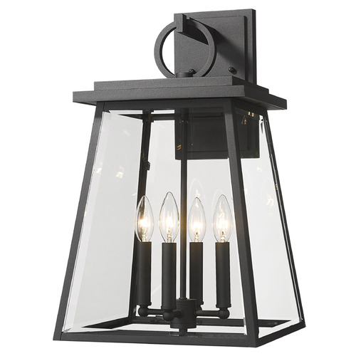 Z-Lite Broughton Black Outdoor Wall Light by Z-Lite 521B-BK