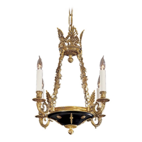 Metropolitan Lighting Chandelier in Dore Gold & Black Accents by Metropolitan Lighting N850204