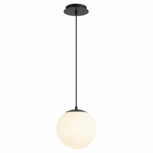 Oxygen Luna 10-Inch 3000K LED Pendant in Black by Oxygen Lighting 3-672-15