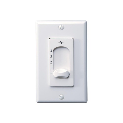 Generation Lighting Fan Collection Four-Speed Wall Control in White by Visual Comfort & Co Fan Collection ESSWC-4-WH