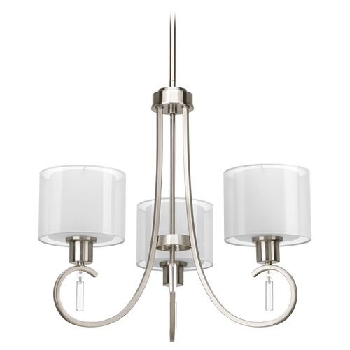 Progress Lighting Invite Chandelier in Brushed Nickel by Progress Lighting P4695-09