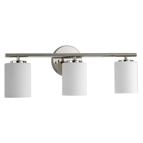 Progress Lighting Replay Bathroom Light in Polished Nickel by Progress Lighting P2159-104
