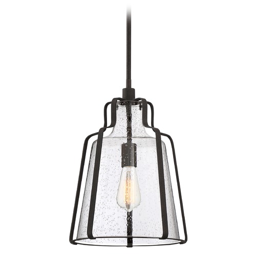 Quoizel Lighting Haverford Rustic Black Pendant by Quoizel Lighting QF5228RK