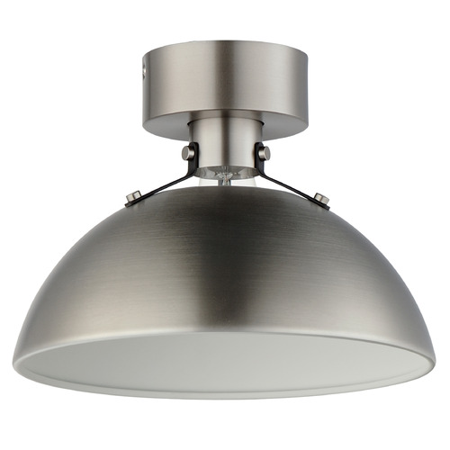 Maxim Lighting Maxim Lighting Dawn Satin Nickel & Black Semi-Flushmount Light 12040SN