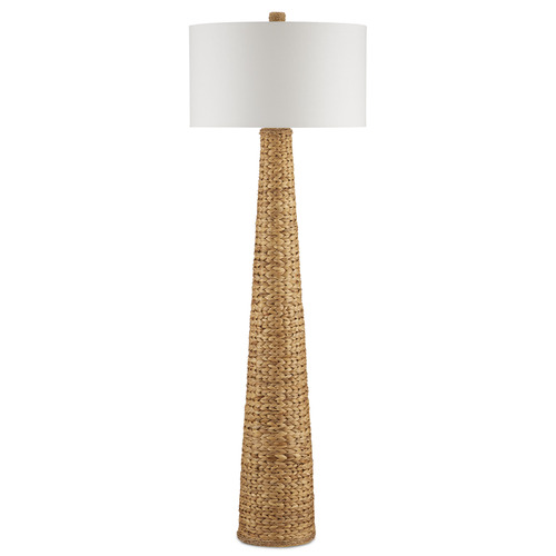 Currey and Company Lighting Currey and Company Birdsong Natural Floor Lamp with Drum Shade 8000-0138